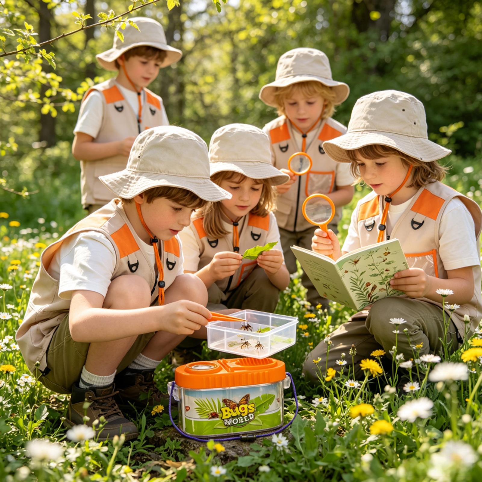 Outdoor Adventure Kit For Kids - مجموعة مغامرات للأطفال مع قبعة مزودة