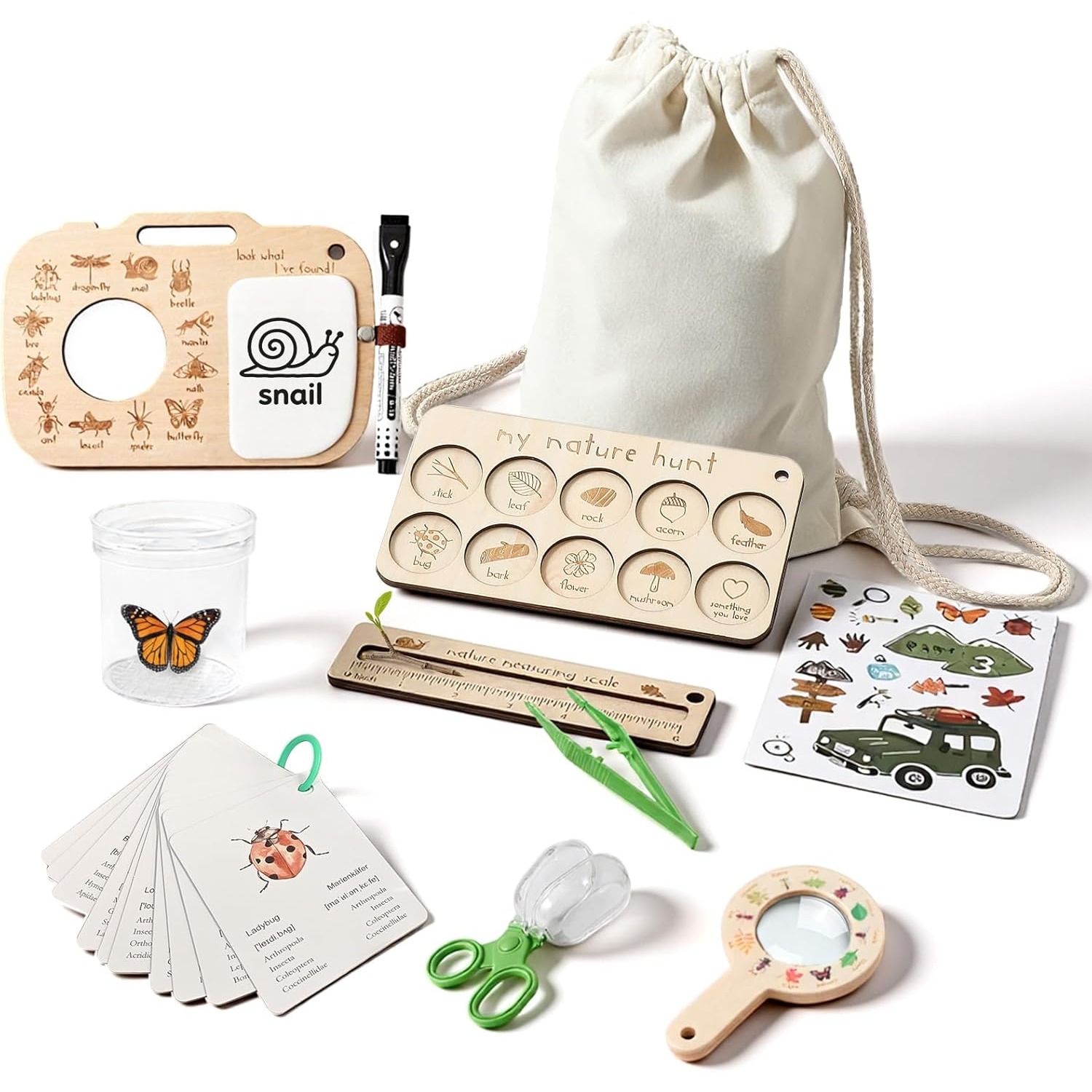 Outdoor Adventure Kit For Kids - مجموعة أدوات التقاط الحشرات للأطفال مع