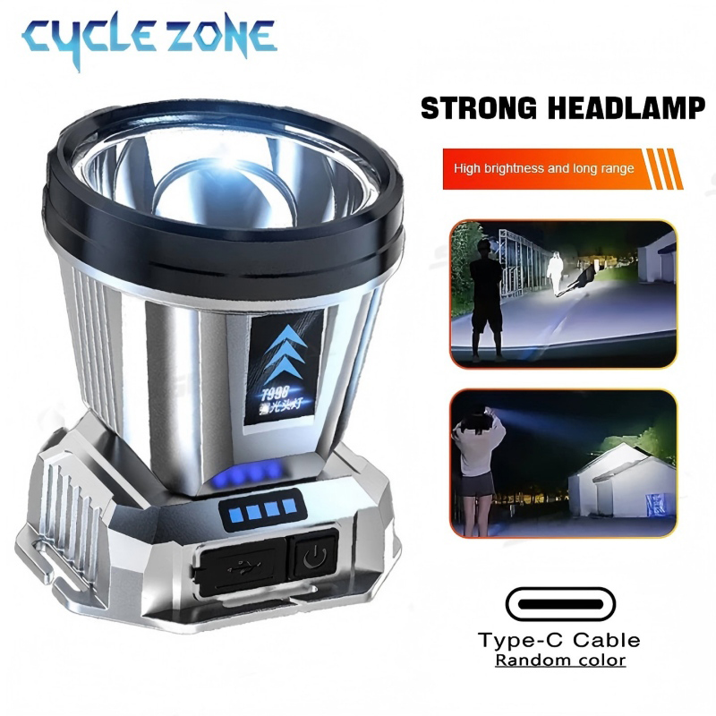 Outdoor Adventure Zone - المحمولة العلوي رئيس مصباح يدوي TYPE-C