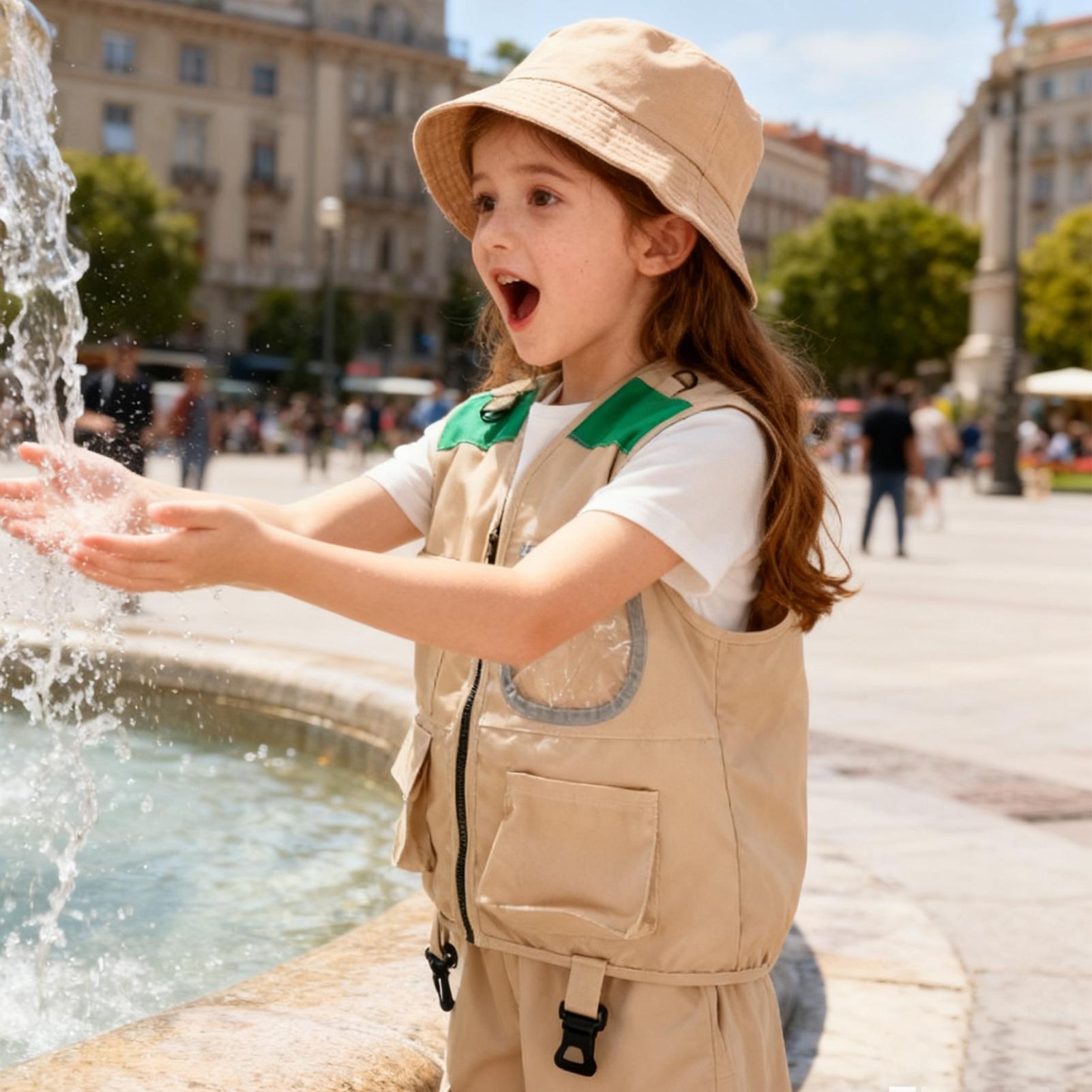 طقم قبعة وسترة استكشافية للأطف - مراجعة Outdoor Adventure Kit For Kids وسعره