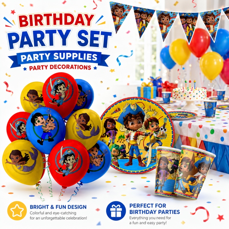 زينة حفلة عيد ميلاد سانتياغو أ - مراجعة Outdoor Adventure Birthday Party وسعره