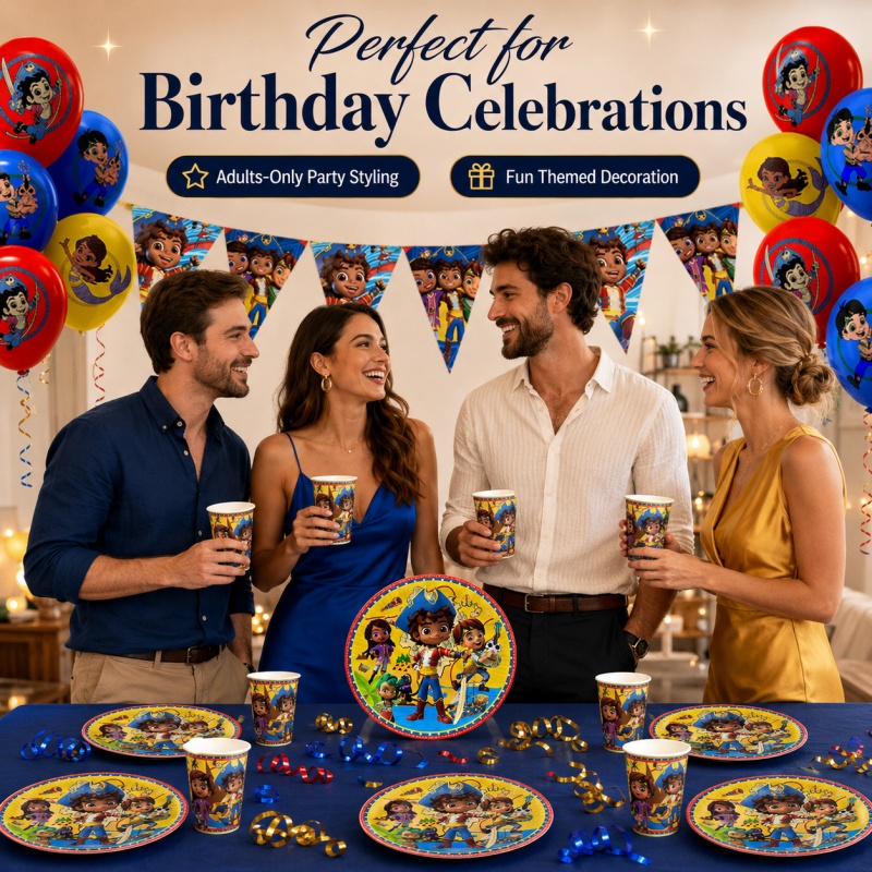 زينة حفلة عيد ميلاد سانتياغو أ - مراجعة Outdoor Adventure Birthday Party وسعره