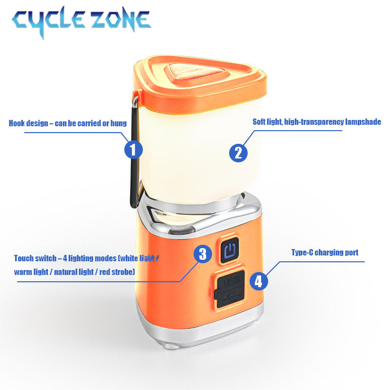 المحمولة التخييم ضوء TYPE-C قا - مراجعة Outdoor Adventure Zone وسعره