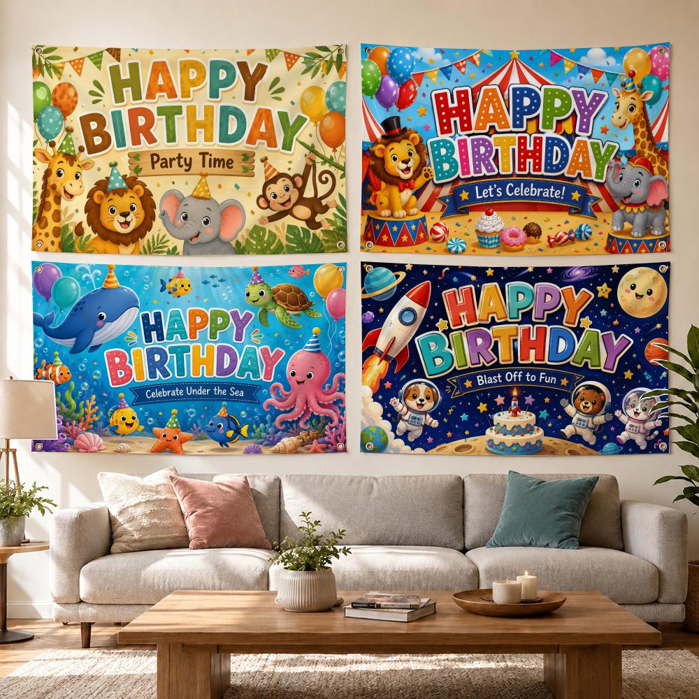أعلام حفلات أعياد الميلاد ذات  - مراجعة Outdoor Adventure Birthday Party وسعره