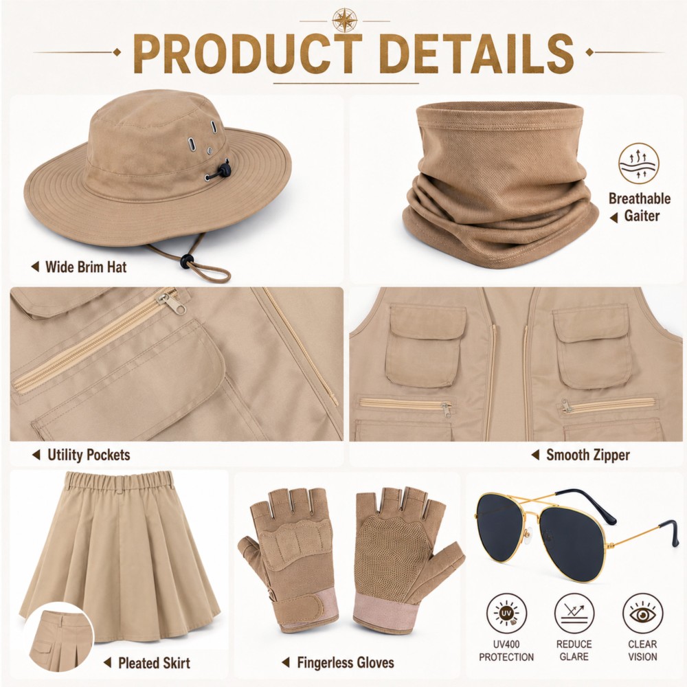 ملابس وإكسسوارات للتنزه في اله - مراجعة Outdoor Adventure Outfit وسعره