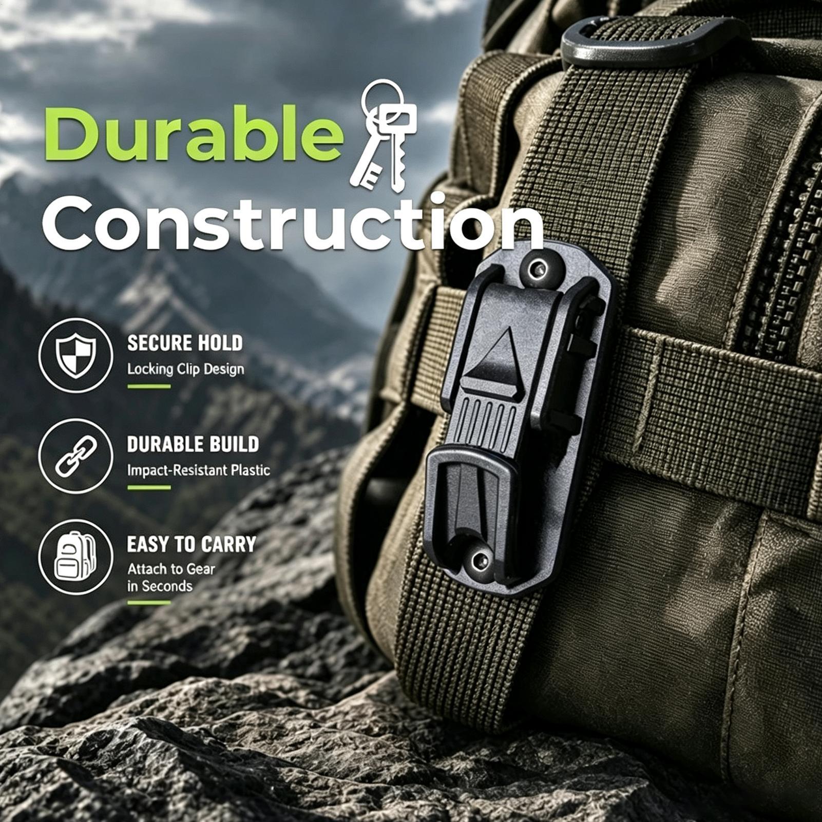 مشابك حزام قوية، ملحقات كارابي - مراجعة Outdoor Adventure Backpack وسعره