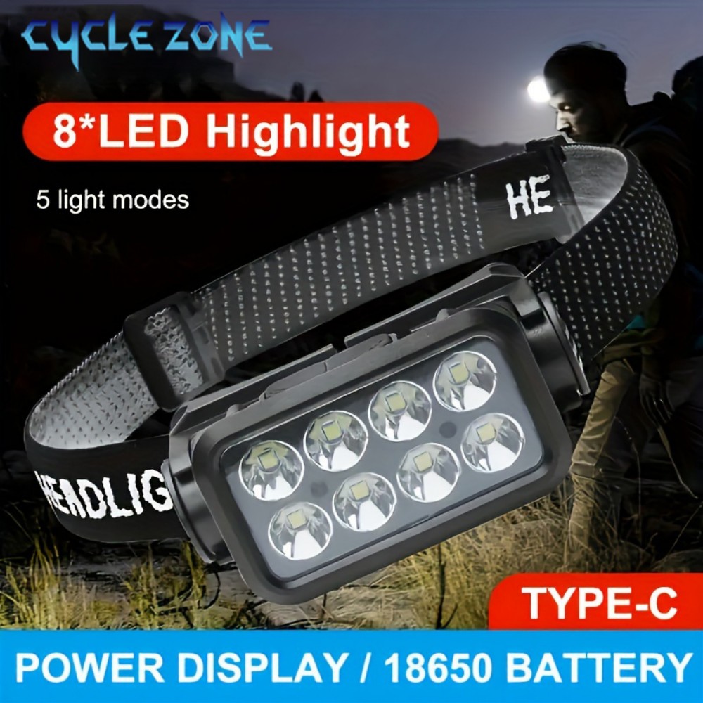 8 LED التعريفي كشافات نوع-C قا - مراجعة Outdoor Adventure Zone وسعره