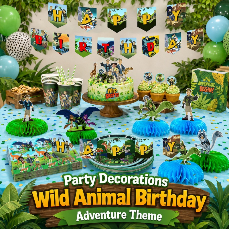 وايلد كراتس: ديكور حفلات محمول - مراجعة Outdoor Adventure Birthday Party وسعره