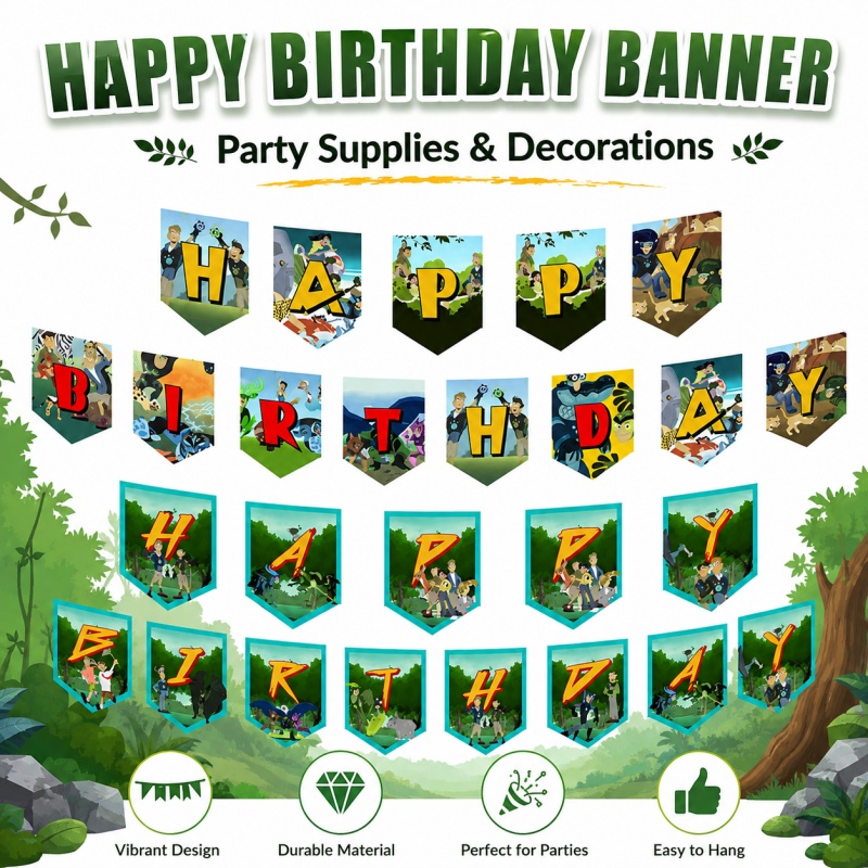 وايلد كراتس: ديكور حفلات محمول - مراجعة Outdoor Adventure Birthday Party وسعره