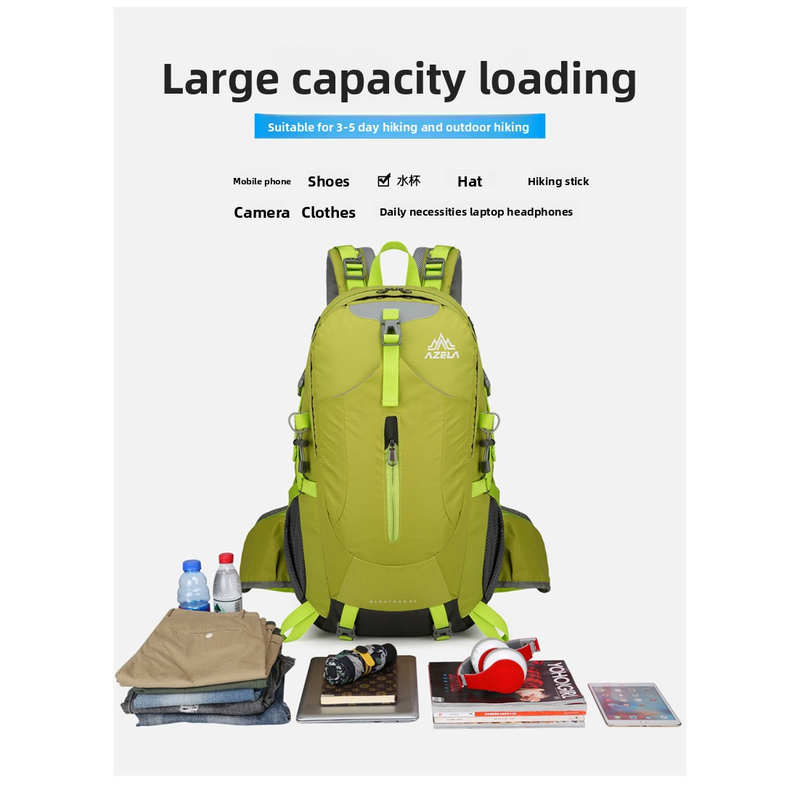 حقيبة ظهر AZELA سعة 36-55 لتر  - مراجعة Outdoor Adventure Backpack وسعره