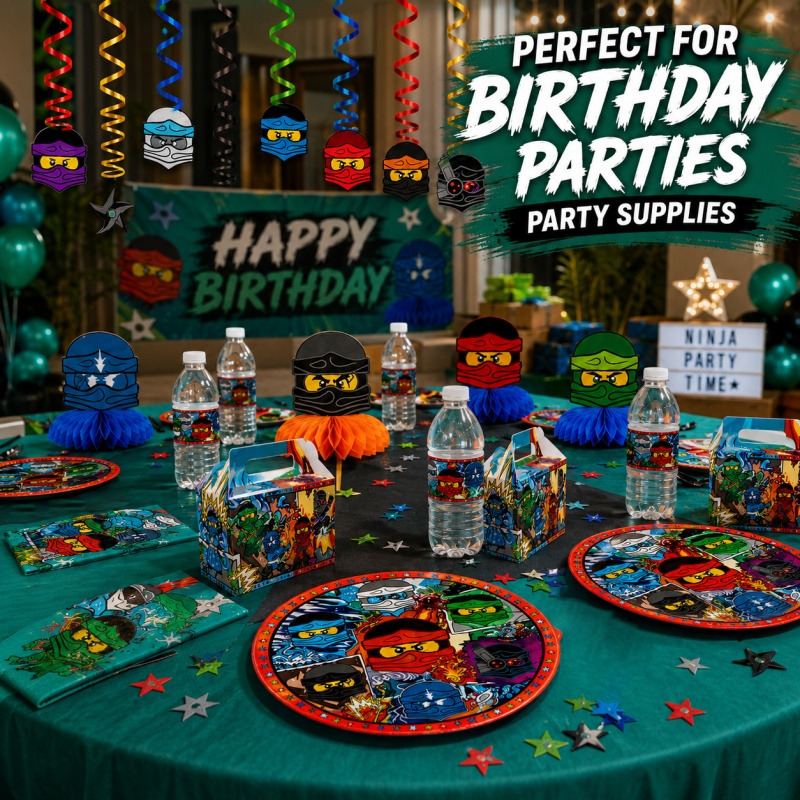 مجموعة ديكورات حفلات أعياد الم - مراجعة Outdoor Adventure Birthday Party وسعره