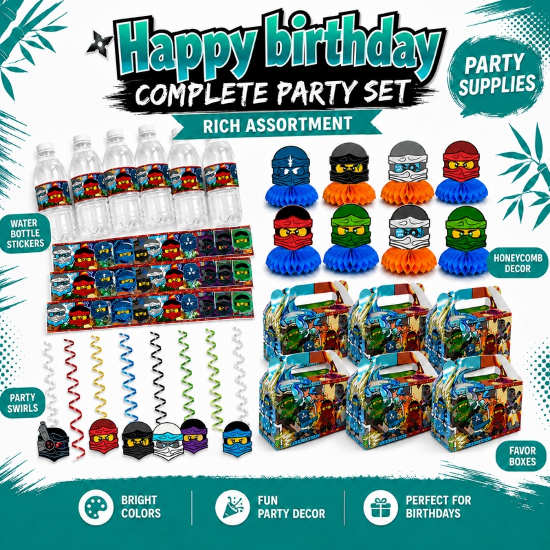 مجموعة ديكورات حفلات أعياد الم - مراجعة Outdoor Adventure Birthday Party وسعره